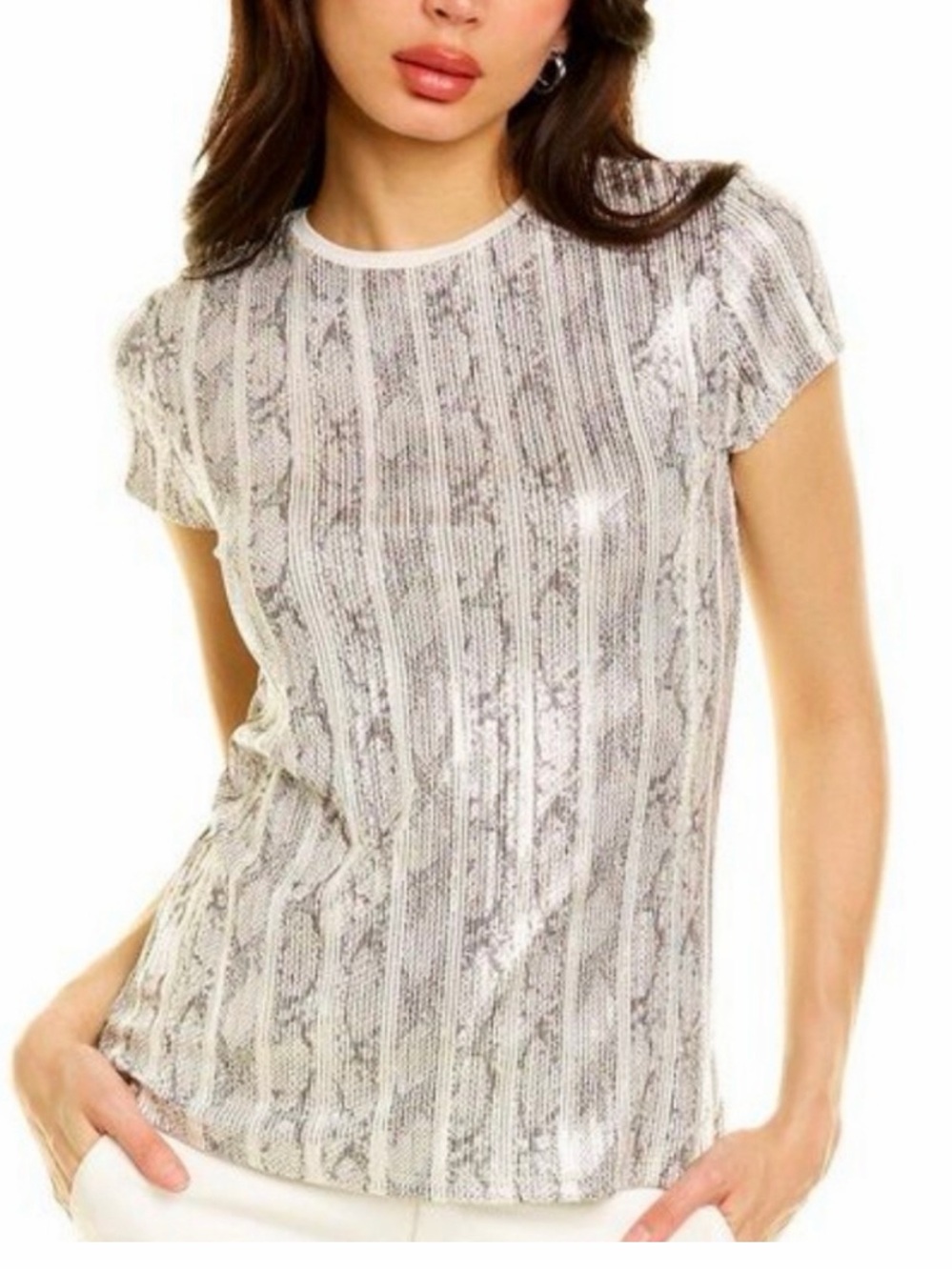 Ted Baker London Keziee
Metallic Snake Print T-Shirt